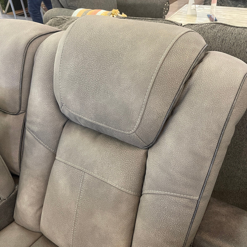 Next-Gen DuraPella Dual-Tone Slate Power Reclining Loveseat w/ Console