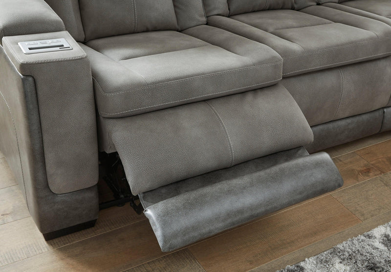 Next-Gen DuraPella - Dual Tone Slate - Power Reclining Loveseat - Ornate Home