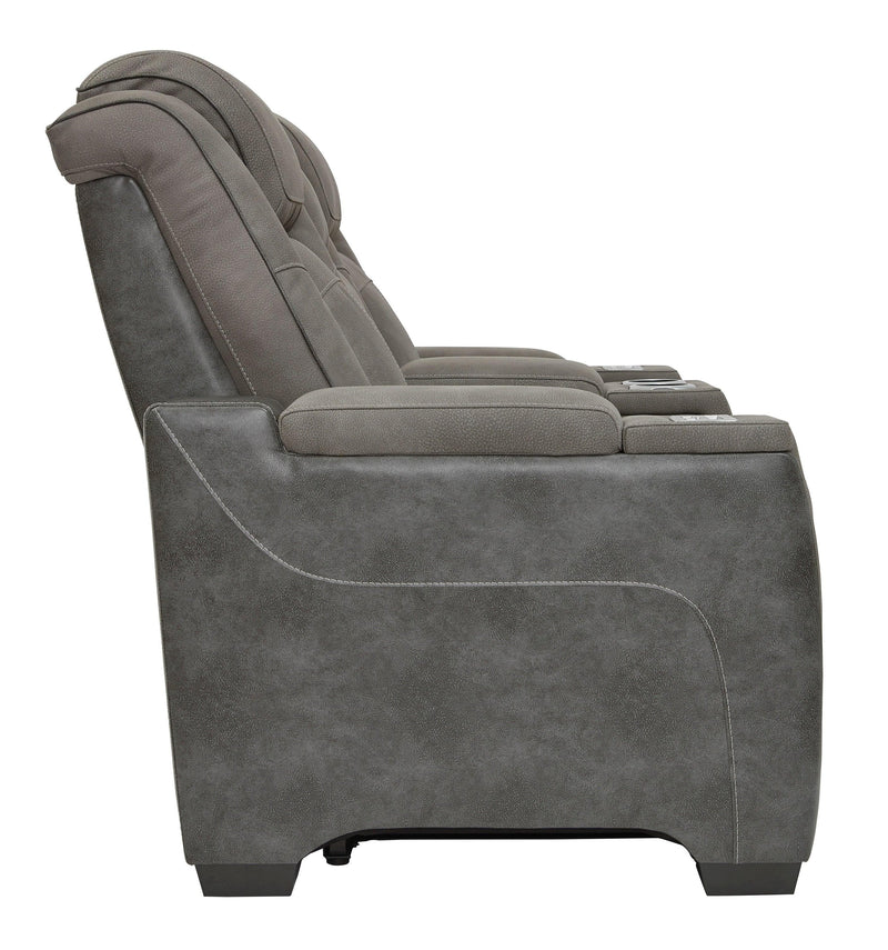 Next-Gen DuraPella - Dual Tone Slate - Power Reclining Loveseat - Ornate Home