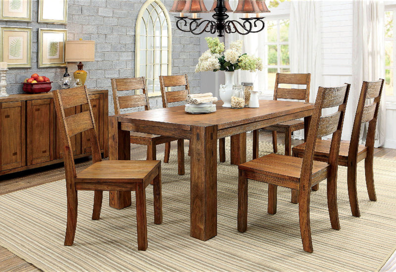 Frontier Dark Oak 7pc Dining Room Set