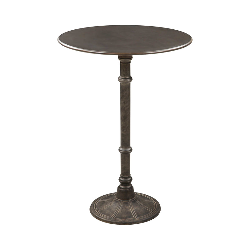 Oswego - Dark Russet & Antique Bronze - Round Bar Table - Ornate Home