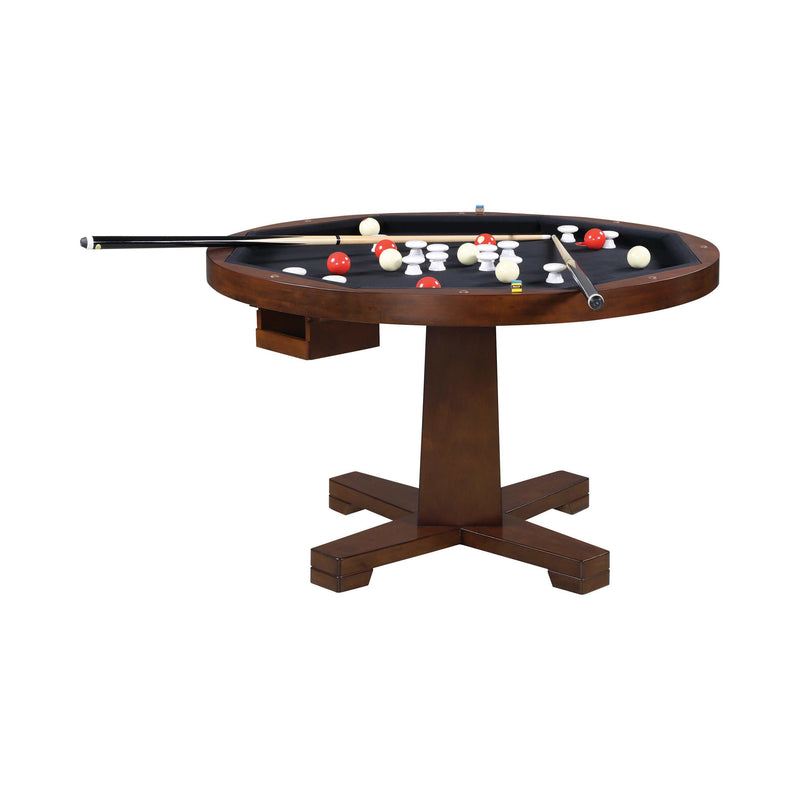 Marietta - Tobacco - Round Game Table - Ornate Home