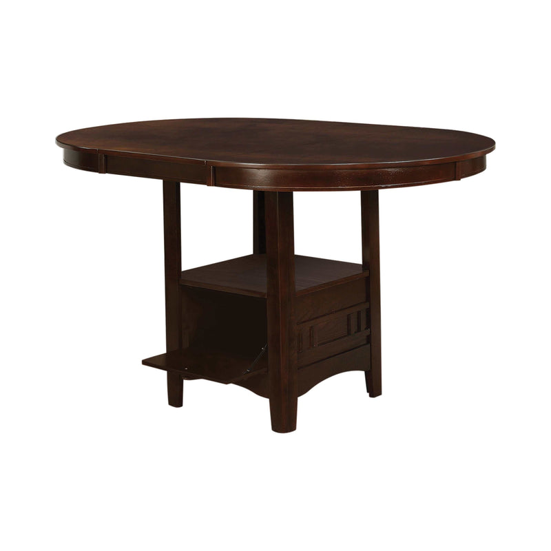 Lavon -  Warm brown - Counter-Height Table w/ Storage - Ornate Home