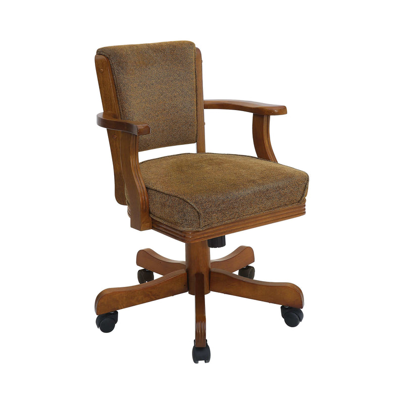 Mitchell - Olive-Brown & Amber - Game Chair - Ornate Home