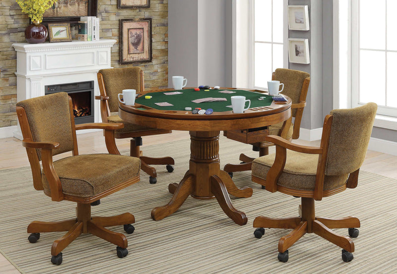 Mitchell - Olive-Brown & Amber - Game Chair - Ornate Home