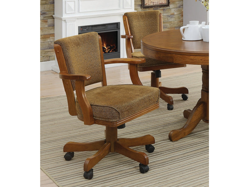 Mitchell - Olive-Brown & Amber - Game Chair - Ornate Home