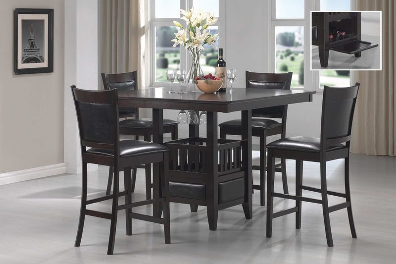 Jaden - Espresso & Black - 5pc Dining Room Set - Ornate Home