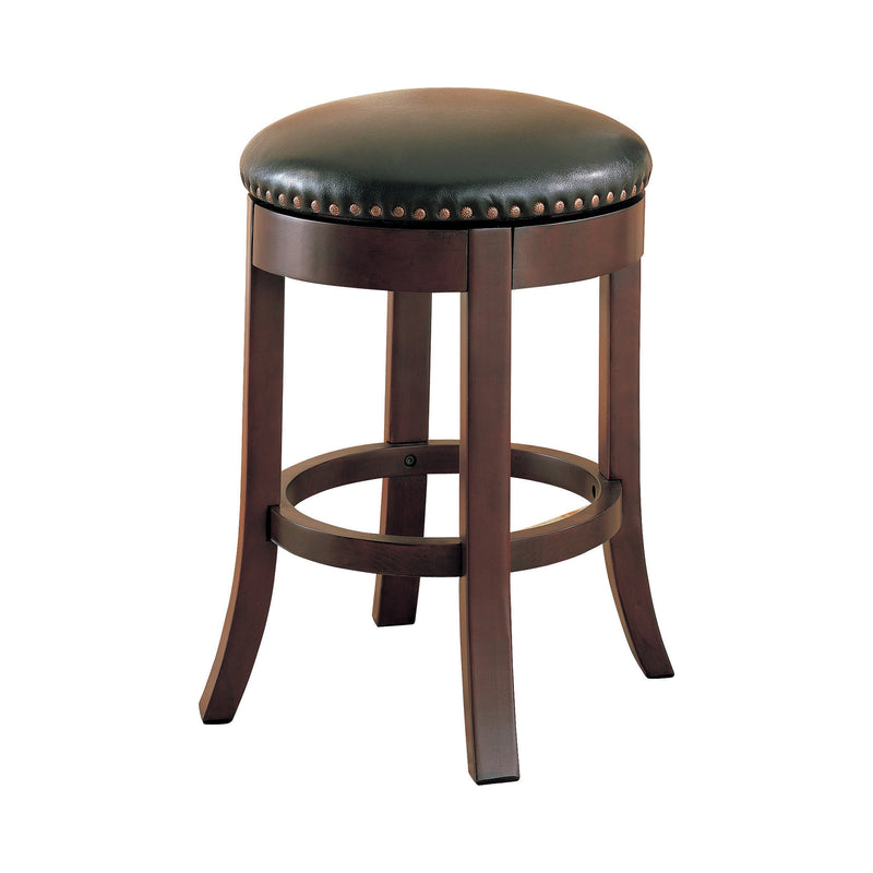 Gise - Walnut & Dark brown - Counter Height  24" Bar Stool (Set Of 2) - Ornate Home