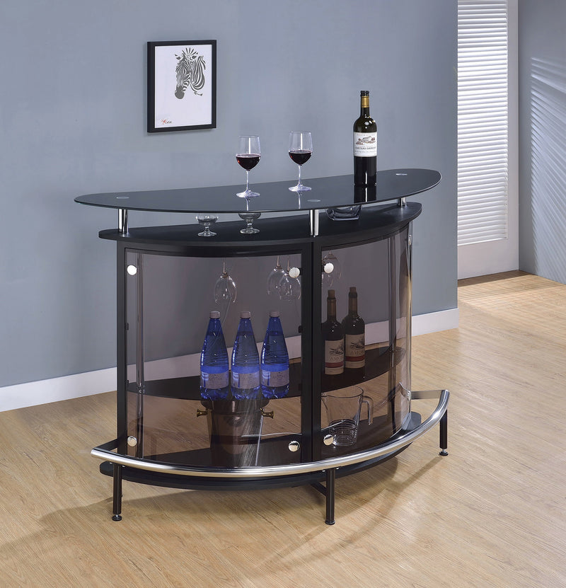 Gaia - Black & Chrome - Bar Unit - Ornate Home