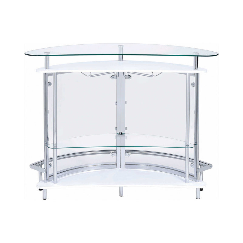 Gaia - White & Chrome - Bar Unit - Ornate Home