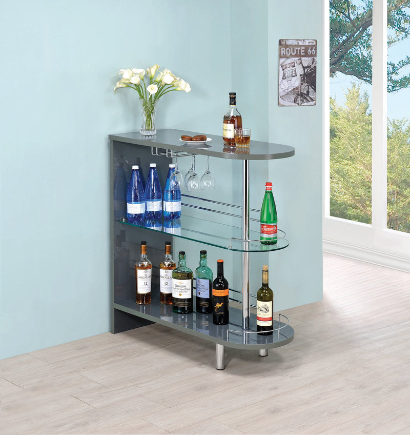 Jay - Glossy Grey - Bar Unit - Ornate Home