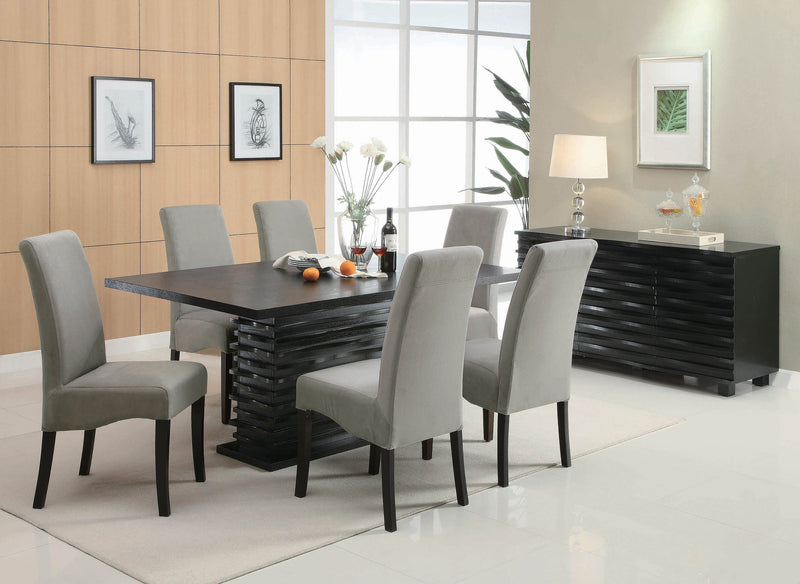 Stanton Black & Grey 7pc Dining Room Set