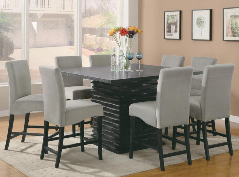 Stanton Black & Grey 9pc Counter Height Dining Room Set