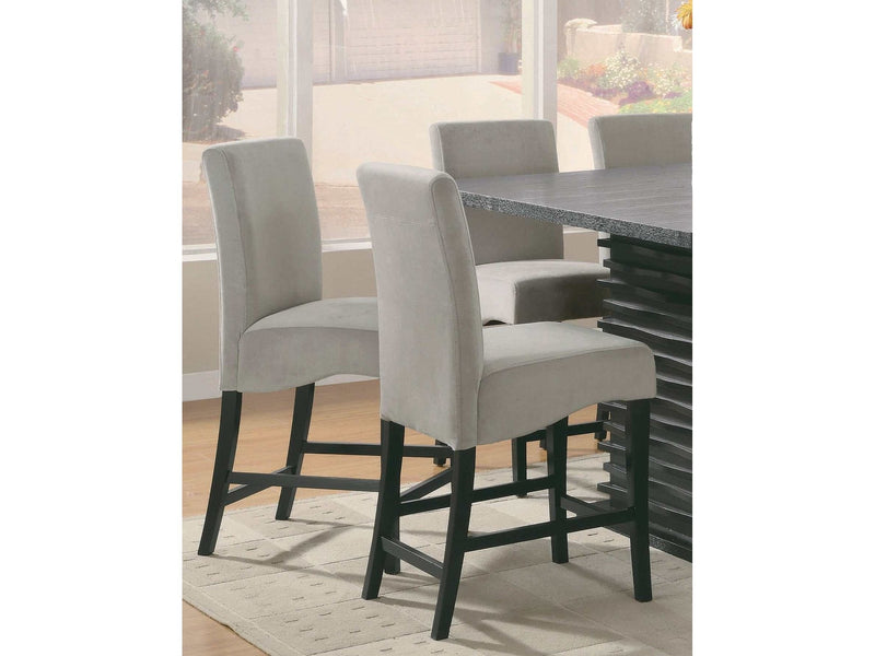 Stanton - Grey And Black - Counter Height Chairs  (Set Of 2) - Ornate Home