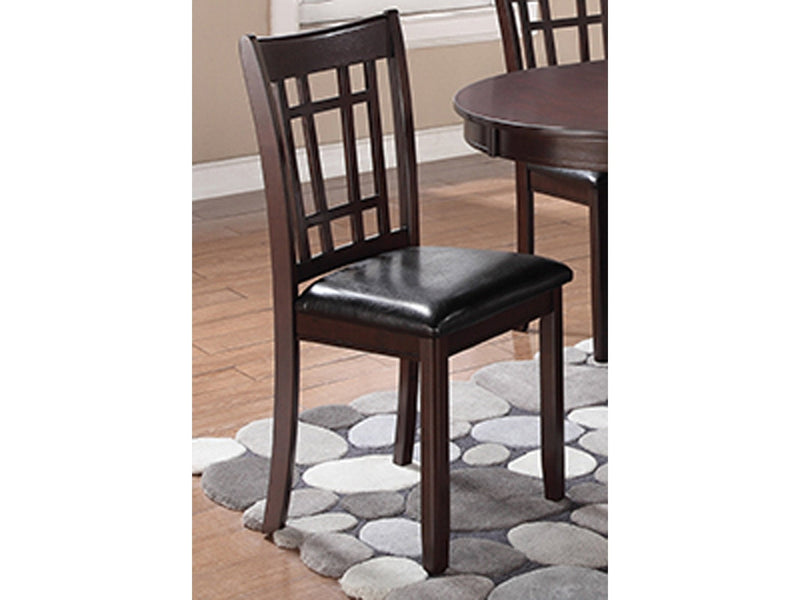 Lavon - Espresso & Black - Side Chairs  (Set Of 2) - Ornate Home