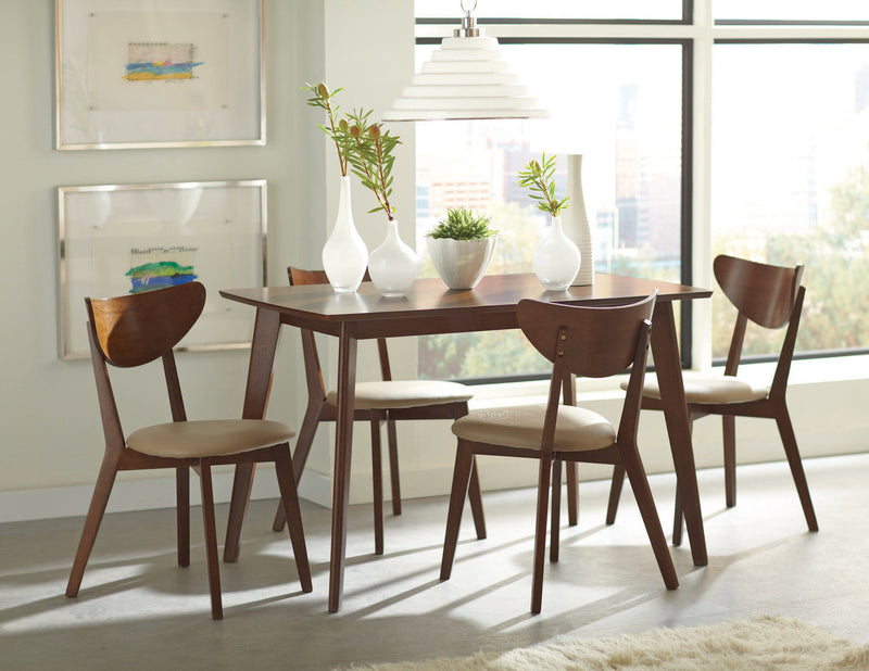 Kersey Chestnut Dining Table w/ Angled Legs