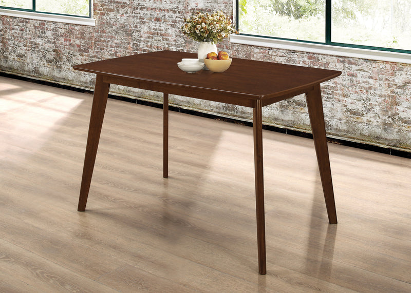 Kersey Chestnut Dining Table w/ Angled Legs