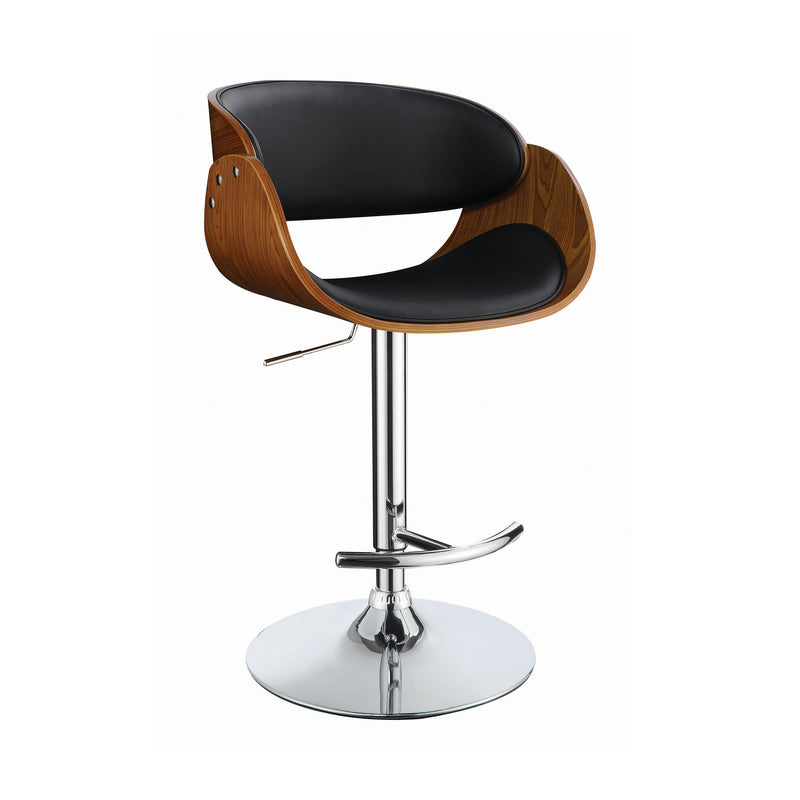 Lukas - Black & Chrome - Bar Stool - Ornate Home