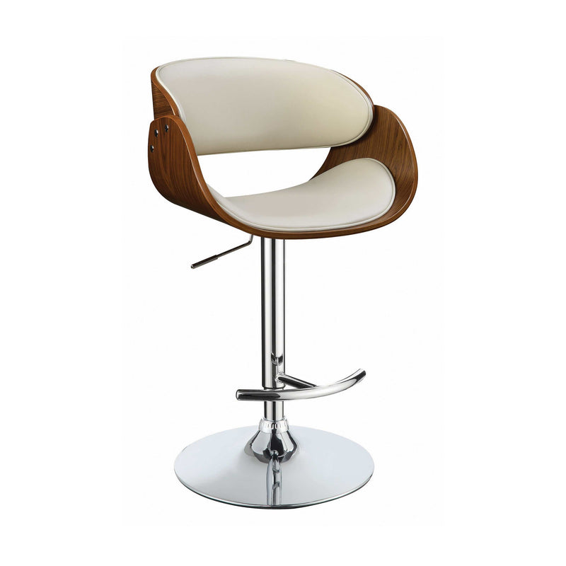 Lukas - Ecru & Chrome - Bar Stool - Ornate Home