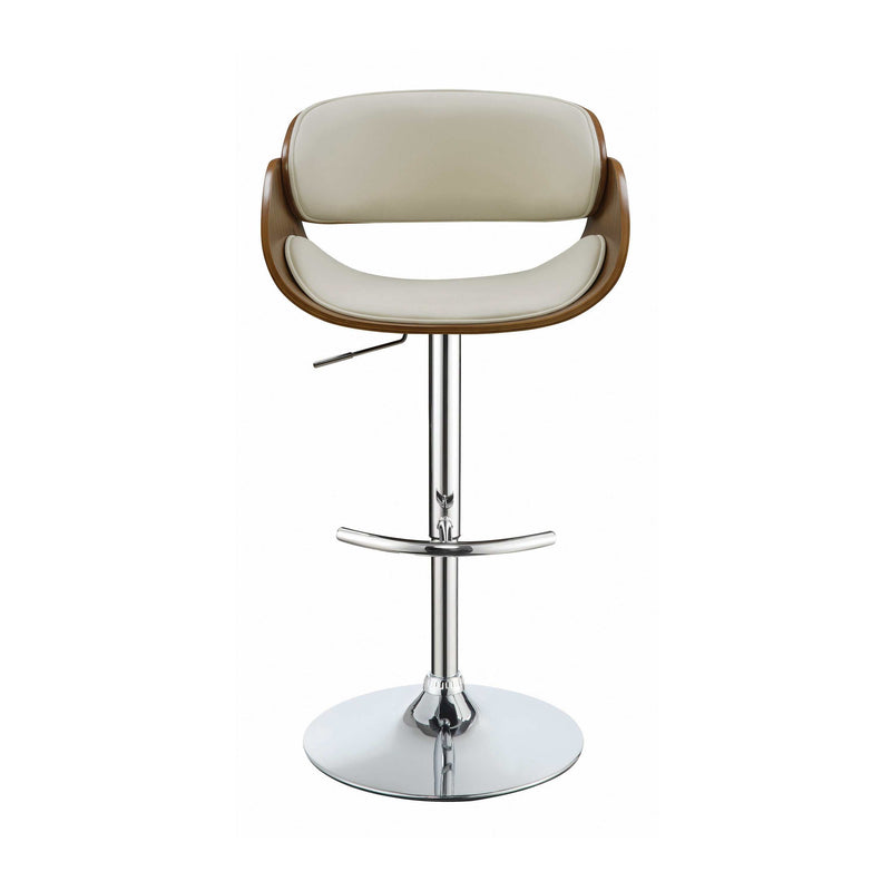 Lukas - Ecru & Chrome - Bar Stool - Ornate Home