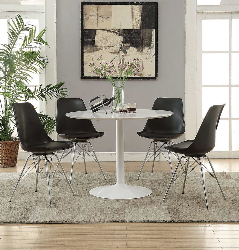 Lowry - White - Round Dining Table - Ornate Home