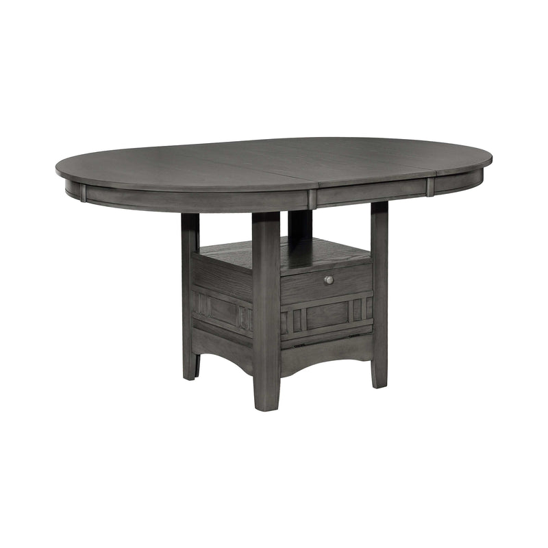 Lavon - Medium Grey - Dining Table w/ Storage - Ornate Home