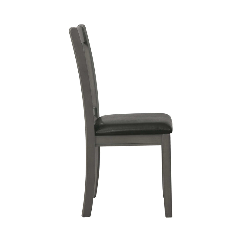 Lavon - Espresso & Medium Grey - Side Chairs (Set Of 2) - Ornate Home