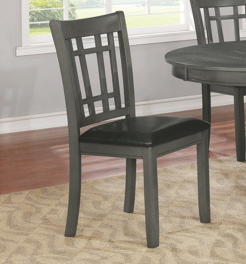 Lavon - Espresso & Medium Grey - Side Chairs (Set Of 2) - Ornate Home