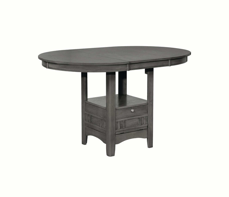 Lavon - Medium Grey - Oval Counter Height Table - Ornate Home