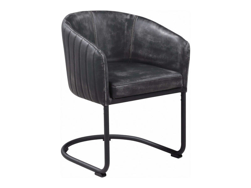 Aviano - Anthracite & Matte Black - Dining Chair - Ornate Home