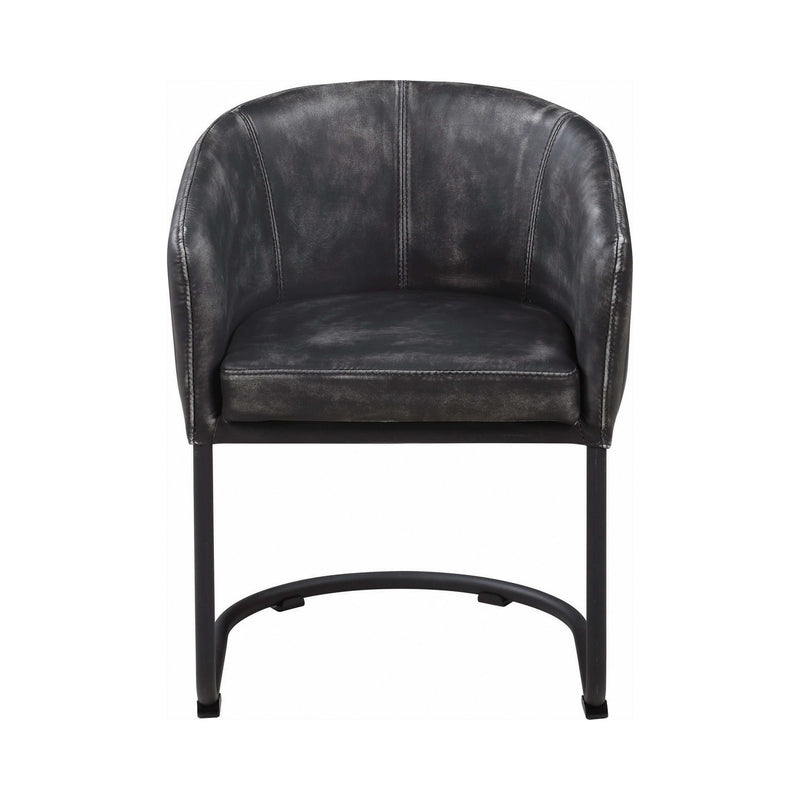 Aviano - Anthracite & Matte Black - Dining Chair - Ornate Home