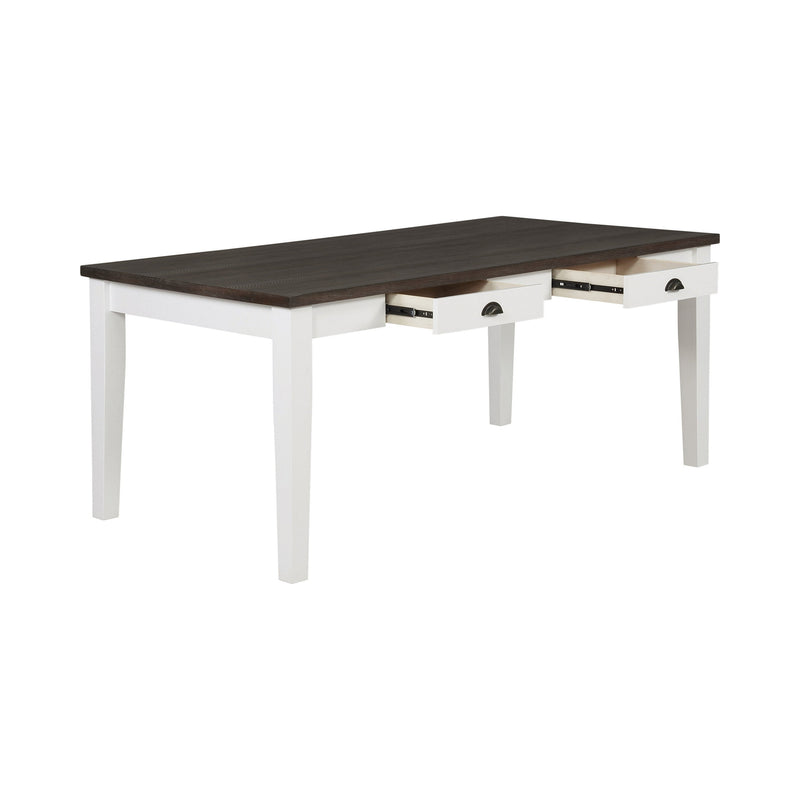 Kingman - Espresso & White - Dining Table - Ornate Home