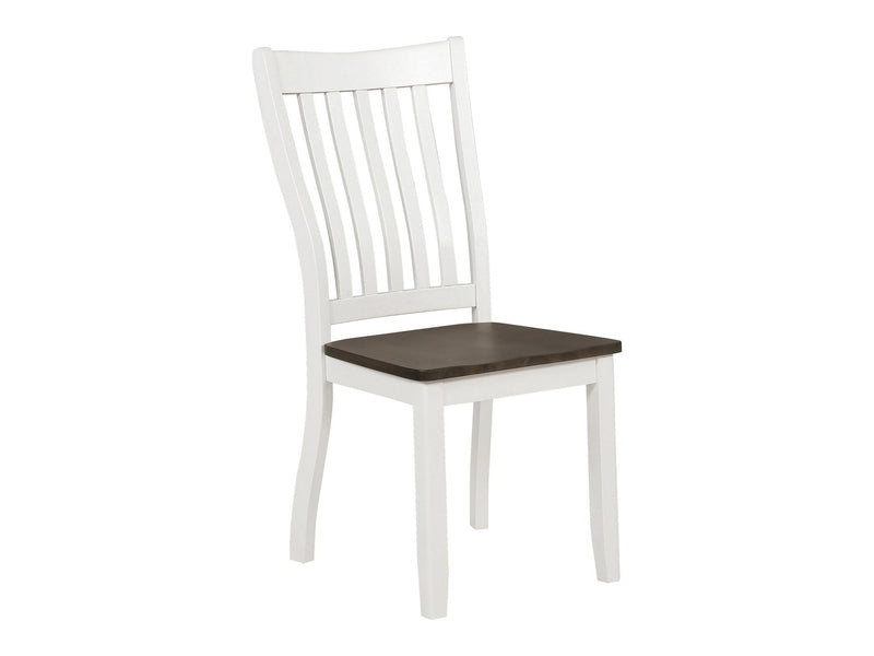 Kingman - Espresso & White - Dining Chairs  (Set Of 2) - Ornate Home