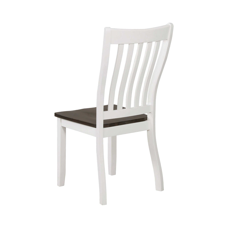 Kingman - Espresso & White - Dining Chairs  (Set Of 2) - Ornate Home