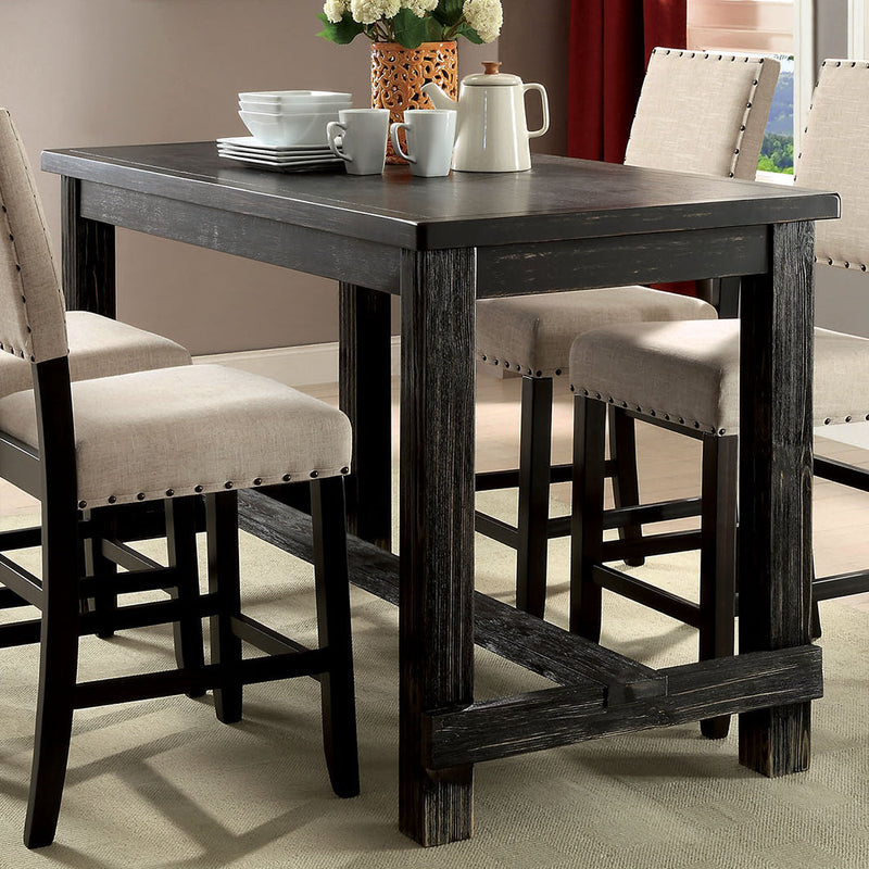 Sania Antique Black Bar Table