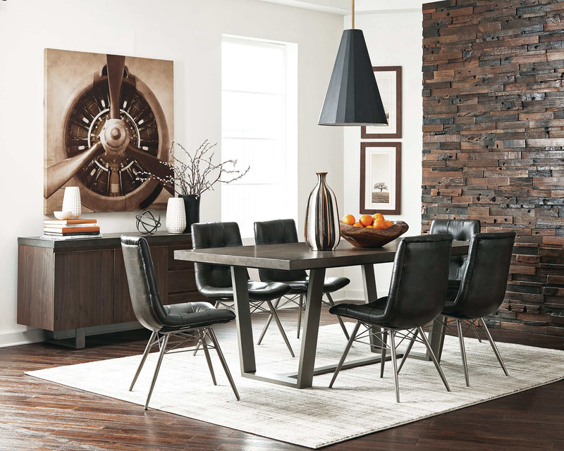 Dittnar - Charcoal - Dining Chairs (Set Of 4) - Ornate Home