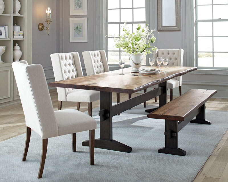 Bexley - Natural Honey & Espresso - Dining Table - Ornate Home