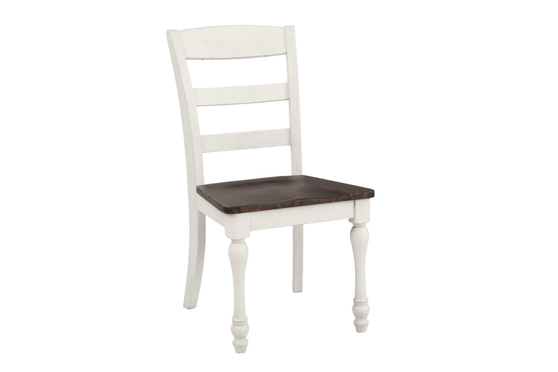 Madelyn - Dark Cocoa & Coastal White - Side Chairs  (Set Of 2) - Ornate Home