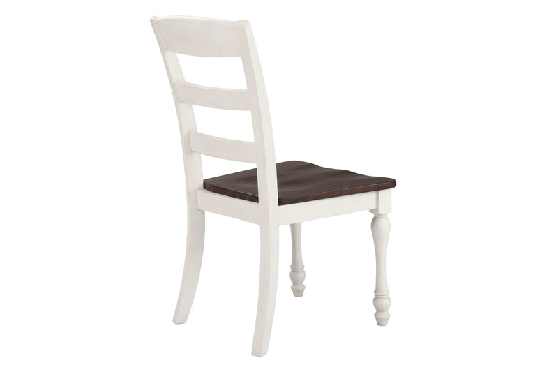 Madelyn - Dark Cocoa & Coastal White - Side Chairs  (Set Of 2) - Ornate Home