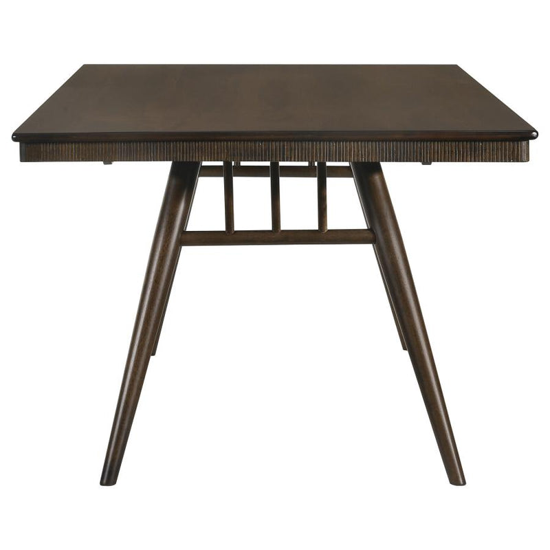 Wes Dark Walnut Rectangular Dining Table