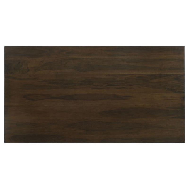 Wes Dark Walnut Rectangular Dining Table