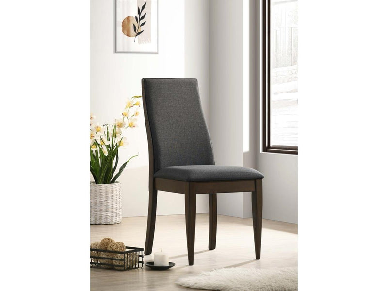 Wes Grey & Dark Walnut Side Chair (Set of 2)