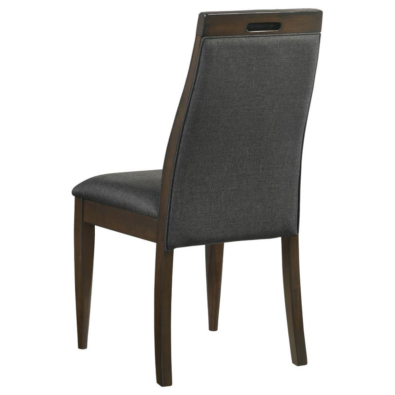 Wes Grey & Dark Walnut Side Chair (Set of 2)