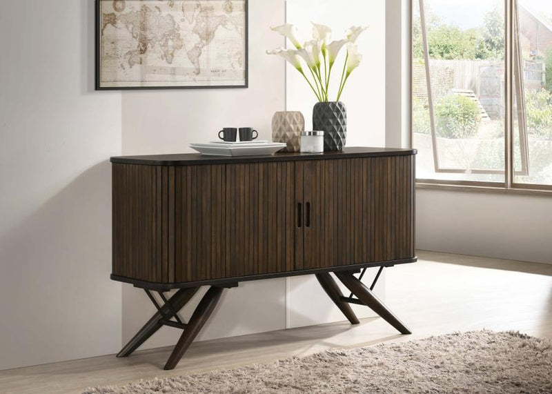 Wes Dark Walnut 2 Door Rectangular Sideboard/Server