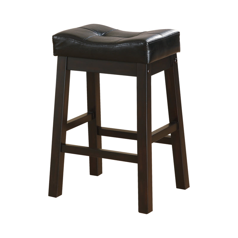 Donald Black & Cappuccino Counter Height Stools (Set Of 2)