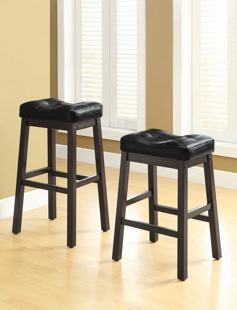 Donald Black And Cappuccino Bar Stools (Set Of 2)