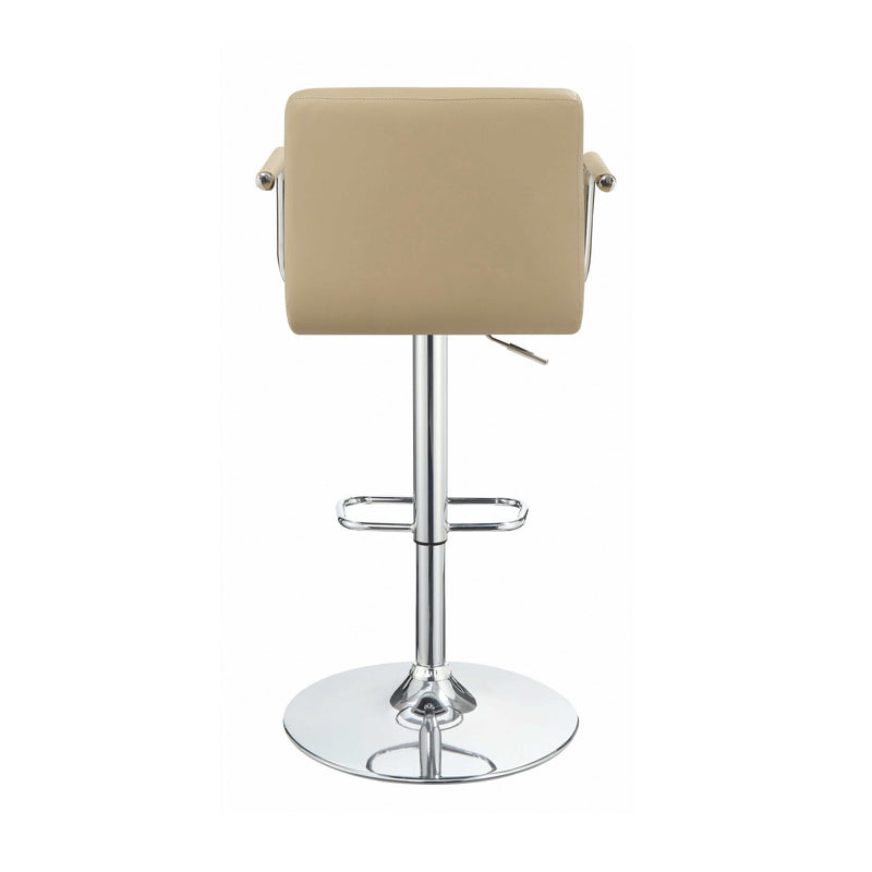 Rims - Beige - Adjustable Bar Stool - Ornate Home