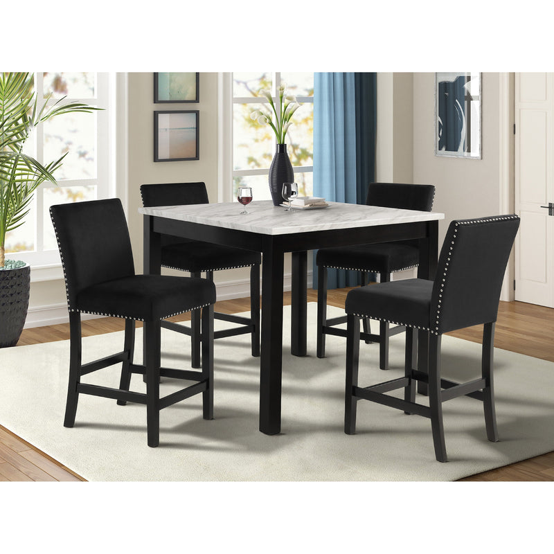 Lennon Black Counter Height Dining Room Set / 5pc