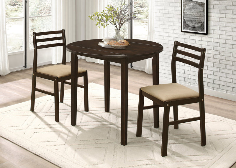 Kays - Cappuccino - 3pc Dining Set - Ornate Home