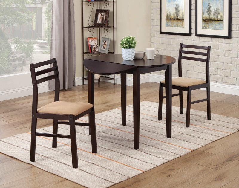 Kays - Cappuccino - 3pc Dining Set - Ornate Home